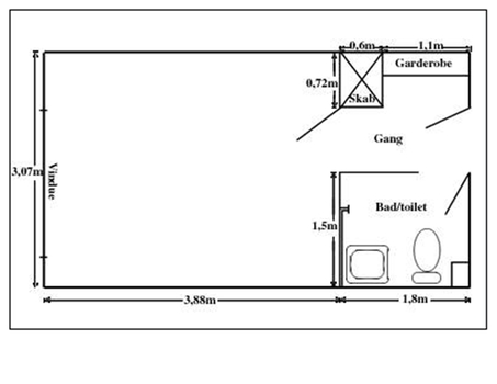 Drawing of room.